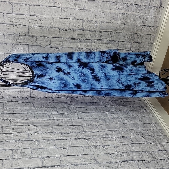 SWIMSUITS FOR‎ ALL Blue Tie Dye Beach Dress/Cover Up OS - Picture 5 of 8